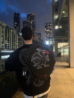 DELORE BLACK SHIELD BACKPACK